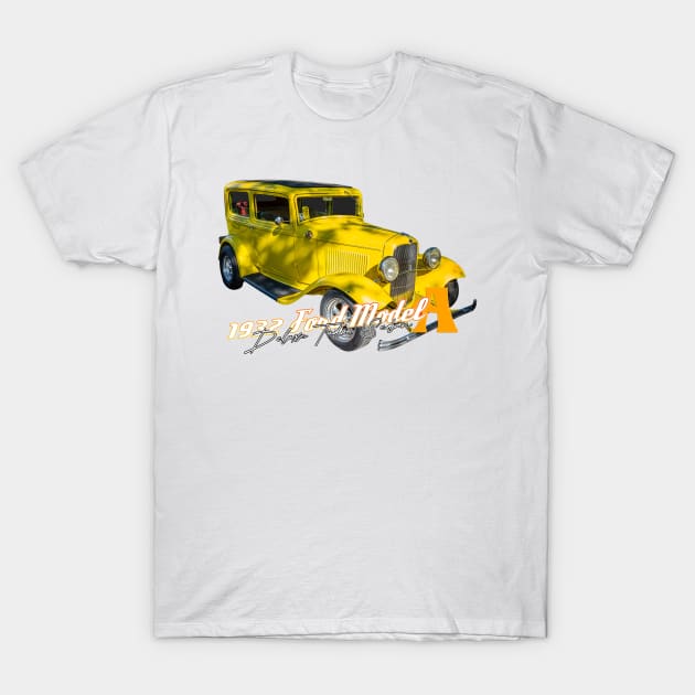 1932 Ford Model A Deluxe Tudor Sedan T-Shirt by Gestalt Imagery